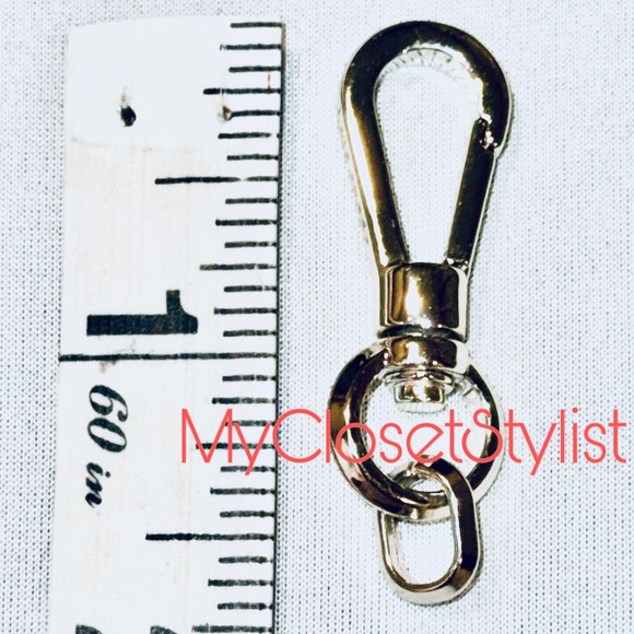 KATE SPADE Polished Silver Swivel Clip Hook for Purse Fob Keys Accessory! - Picture 5 of 5